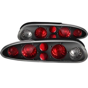 Chevrolet Camaro Taillights - ANZO - Clear Lens - Black Housing - Black - `93-`02