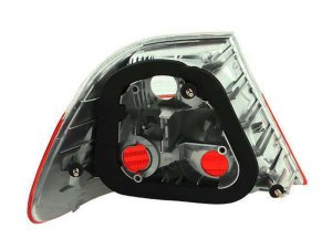 BMW 3 Series Tail Light Assembly - Outer - ANZO - Red/Smoke - `00-`03