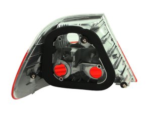 BMW 3 Series Taillights - Rear - ANZO - Red/Clear - `00-`03