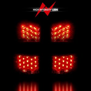 Chevrolet Suburban Tail Lights - ANZO - LED - Red/Clear - `00-`06