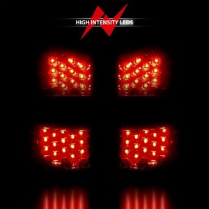 Chevrolet Suburban Tail Lights - ANZO - LED - Red/Clear - `00-`06