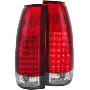 Cadillac Escalade LED Taillights - Rear - ANZO - G2 - Red/Clear - `99-`00
