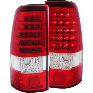 Chevrolet Silverado 1500 Taillights - Rear - ANZO - LED - Red/Clear - `99-`07