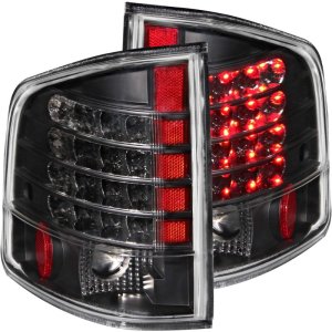 Chevrolet S10 LED Taillights - Rear - ANZO - Clear Lens, Black Housing - Black - `95-`05