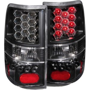 Ford F-150 Taillights - Rear - ANZO - LED - Black - `04-`08
