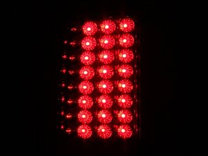 Ford F-250 LED Taillights - ANZO - Red/Clear - `08-`15