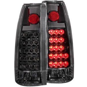 Cadillac Escalade LED Taillights - Rear - ANZO - Clear Lens, Black Housing, Pair - Black - `99-`00