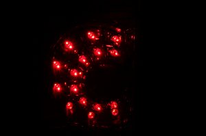 Toyota Tundra LED Taillights - Rear - ANZO - Red/Clear - `04-`06