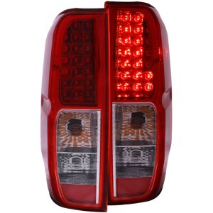 Nissan Frontier Tail Lights - Rear - ANZO - LED - Red/Clear - `05-`08