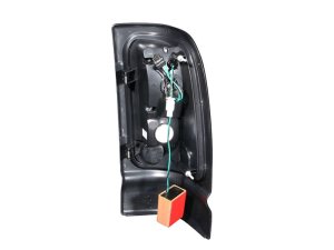 Dodge Ram LED Taillights - Rear - ANZO - Clear Lens - Black - `94-`01