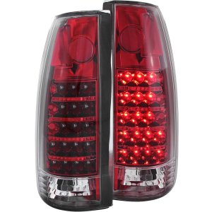 Cadillac Escalade Taillights - Rear - ANZO - LED, Gen 2 - Red/Clear - `99-`00