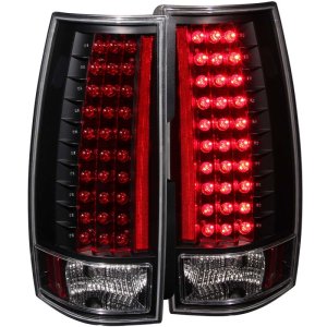 Chevrolet Suburban LED Taillights - Rear - ANZO - Clear Lens, Black Housing, G3 - Black - `07-`13