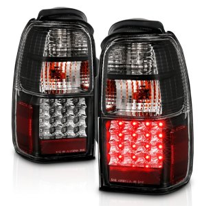 Toyota 4Runner LED Taillights - Rear - ANZO - Clear Lens, Black Housing - Black - `01-`02