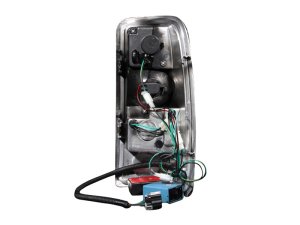 Chevrolet Suburban LED Taillights - Rear - ANZO - G2 - Red/Clear - `00-`06