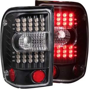 Ford Ranger LED Taillights - Rear - ANZO - Clear Lens - Black - `01-`11