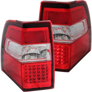 Ford Expedition Taillights - ANZO - LED - Red/Clear - `07-`14
