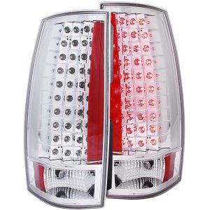 Chevrolet Suburban LED Taillights - Rear - ANZO - G4 - Red/Clear - `07-`14