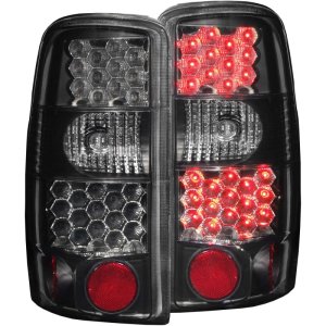 Chevrolet Suburban LED Taillights - Rear - ANZO - Dark Smoke Lens - Black Housing - Dark Smoke - `00-`06