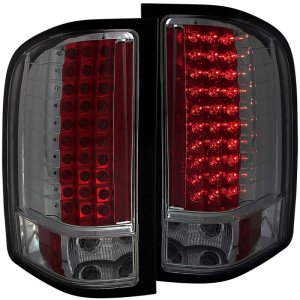 Chevrolet Silverado 1500 Tail Light Assembly - ANZO - LED - Smoke - `07-`13