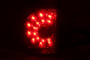 Toyota Tundra LED Taillights - Rear - ANZO - Red/Smoke - `04-`06