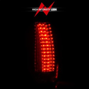 Chevrolet Suburban LED Taillight Set - Rear - ANZO - Escalade Look - Red/Clear - `07-`14