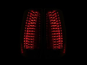 Chevrolet Suburban LED Taillights - Rear - ANZO - Escalade Look - Smoke - `07-`14