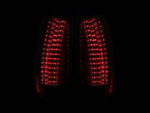 Chevrolet Suburban LED Taillights - Rear - ANZO - Escalade Look - Smoke - `07-`14