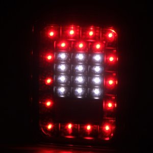 Jeep Wrangler LED Taillights - Rear - ANZO - Smoke - `07-`15