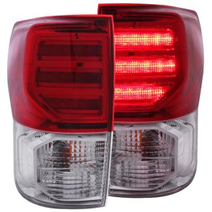 Toyota Tundra Taillights - ANZO - G2 - Red/Clear - `07-`13