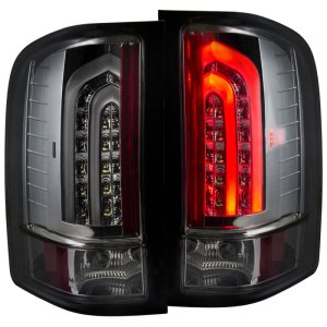 Chevrolet Silverado 1500 Taillights - Rear - ANZO - G2 - Smoke - `07-`13