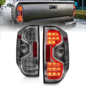 Toyota Tundra LED Taillights - Rear - ANZO - Smoke - `14-`15