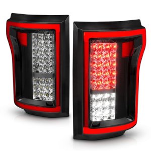 Ford F-150 LED Taillights - Rear - ANZO - Red/Clear - `15-`16
