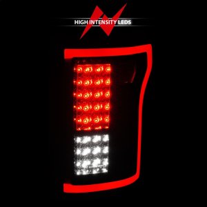 Ford F-150 LED Taillights - Rear - ANZO - Red/Clear - `15-`16