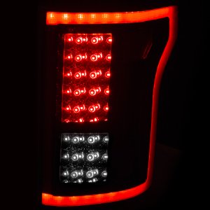 Ford F-150 Taillights - ANZO - Red/Smoke Lens - Red/Smoke - `15-`16