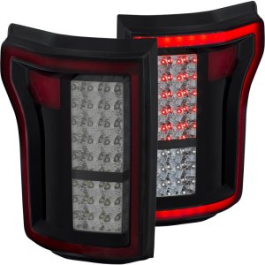 Ford F-150 Taillights - ANZO - Red/Smoke Lens - Red/Smoke - `15-`16