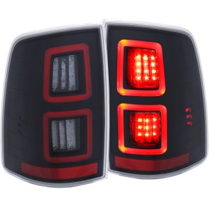 Dodge Ram LED Taillights - Rear - ANZO - Black - `13-`17