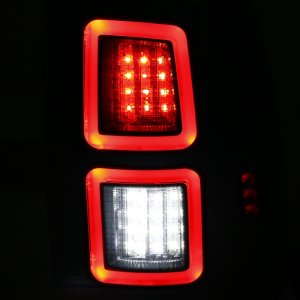 Dodge Ram LED Taillights - Rear - ANZO - Black - `13-`17