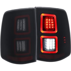 Dodge Ram LED Taillights - ANZO - Smoke - `13-`17