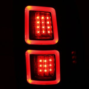 Dodge Ram LED Taillights - ANZO - Smoke - `13-`17