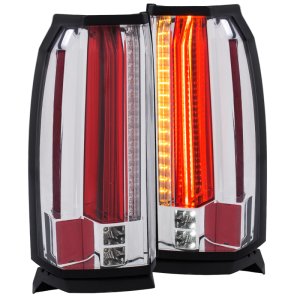 GMC Yukon XL LED Taillights - Rear - ANZO - LED; Clear Lens; Chrome Housing - Chrome - `15-`17