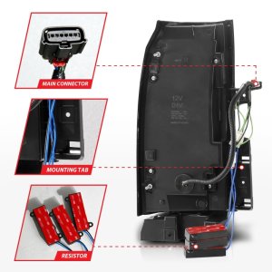 Chevrolet Suburban LED Taillights - ANZO - Smoke - `15-`17