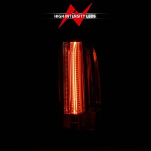 Chevrolet Suburban LED Taillights - ANZO - Clear Lens, Chrome Housing - Chrome - `15-`17