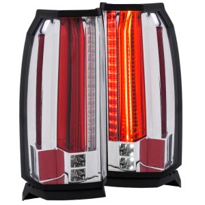 Chevrolet Tahoe LED Taillights - ANZO - Clear Lens, Chrome Housing - Chrome - `15-`17