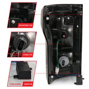 Ford F-150 LED Taillights - ANZO - G2 with Clear Lens and Black Housing - Black - `15-`17 Ford F-150 LED Taillights - ANZO - G2 with Clear Lens and Black Housing - Black - `15-`17