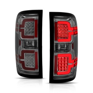 Chevrolet Silverado 1500 LED Taillights - ANZO - Sequential - Smoke - `14-`18