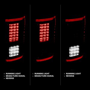 Ford F-150 LED Taillights - ANZO - Sequential - Smoke - `15-`17