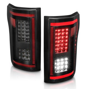 Ford F-150 LED Taillights - ANZO - Sequential - Smoke - `15-`17