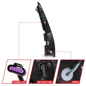 Chevrolet Tahoe LED Taillights - ANZO - Red/Clear - `07-`14 Chevrolet Tahoe LED Taillights - ANZO - Red/Clear - `07-`14