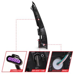 Chevrolet Tahoe LED Taillights - ANZO - Red/Clear - `07-`14 Chevrolet Tahoe LED Taillights - ANZO - Red/Clear - `07-`14