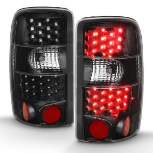 Chevrolet Tahoe LED Taillights - ANZO - Black/Clear - `00-`06